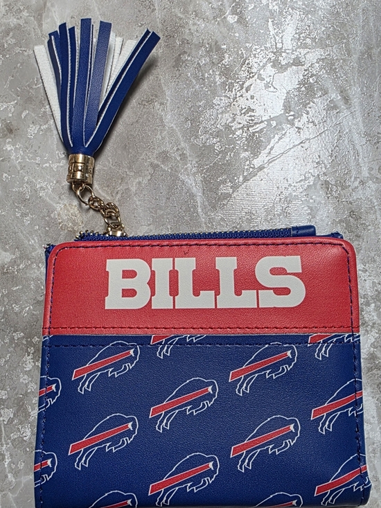 Handbags - Buffalo Bills Blue & Red Coin Pouch And Clear Stadium Crossbody Bag